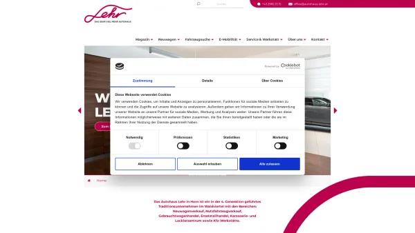 Website Screenshot: Autohaus Lehr GmbH - Home | Autohaus Lehr - Date: 2023-06-22 15:00:10