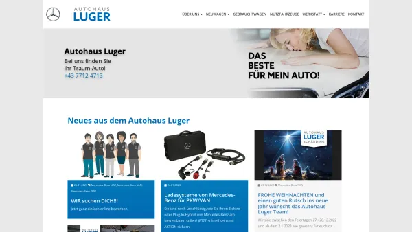 Website Screenshot: AUTOHAUS LUGER inode wir_verbinden Sie mit Highspeed Internet - Willkommen - Autohaus Luger - Date: 2023-06-22 15:00:10