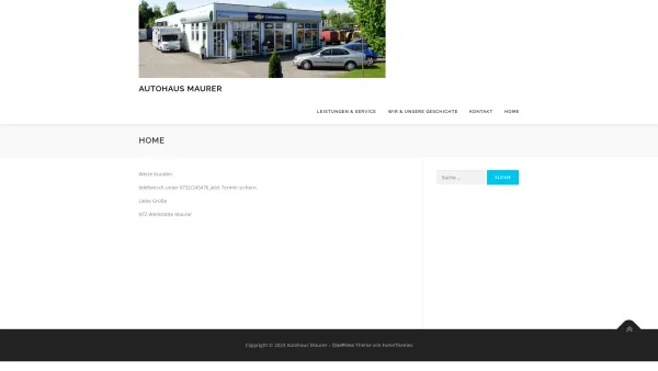 Website Screenshot: Kfz-Werkstätte Maurer Gesellschaft der Firma Autohaus-Maurer Linz. Chevrolet Vertragshändler - Autohaus Maurer - Date: 2023-06-22 15:00:10