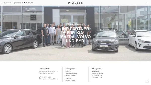 Website Screenshot: Franz Autohaus Pfaller - Autohaus Pfaller – Tulln - Date: 2023-06-22 15:00:10
