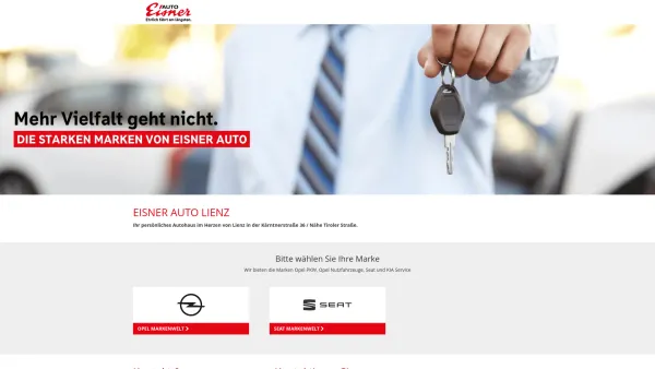 Website Screenshot: Autohaus Rogen - Opel & Seat bei Eisner Auto in Lienz - Kärntnerstraße 36 - Date: 2023-06-22 15:00:10