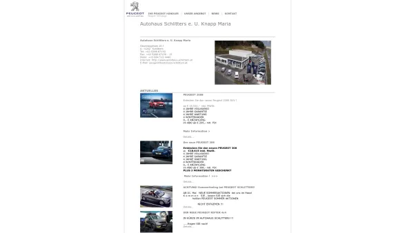 Website Screenshot: Autohaus Schlitters - Autohaus Schlitters e. U. Knapp Maria, Ihr Peugeot Haendler im Zillertal - Date: 2023-06-22 15:00:10