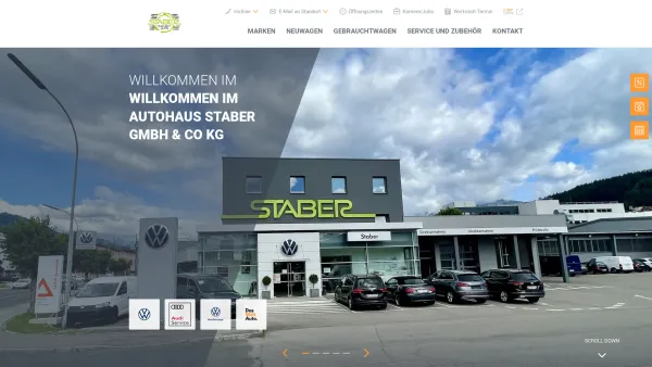 Website Screenshot: Autohaus Staber VW VWLNF AUDI WELTAUTO - Autohaus Staber GmbH & Co KG - Date: 2023-06-14 10:47:05