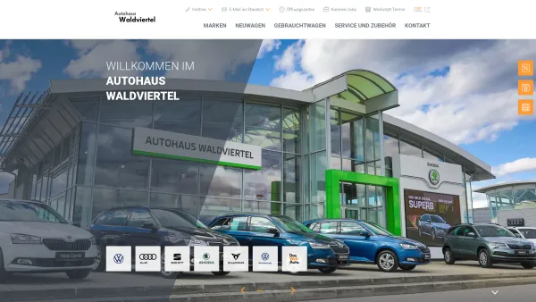Website Screenshot: Autohaus Waldviertel VW VWLNF SKODA AUDI SEAT WELTAUTO - Autohaus Waldviertel GmbH - Date: 2023-06-22 15:00:10