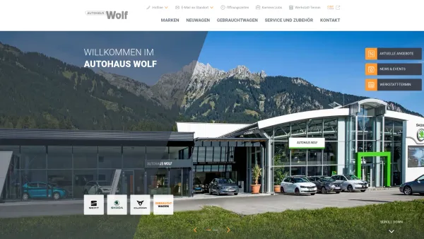 Website Screenshot: Autohaus Josef Wolf SKODA GEBWSKODA - Autohaus Wolf - Date: 2023-06-14 10:38:55