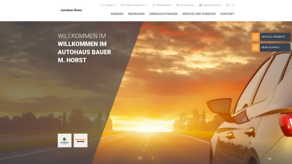 Website Screenshot: Michael Horst Autohaus Bauer SKODA GEBWSKODA - Bauer M. Horst - Date: 2023-06-14 10:38:55