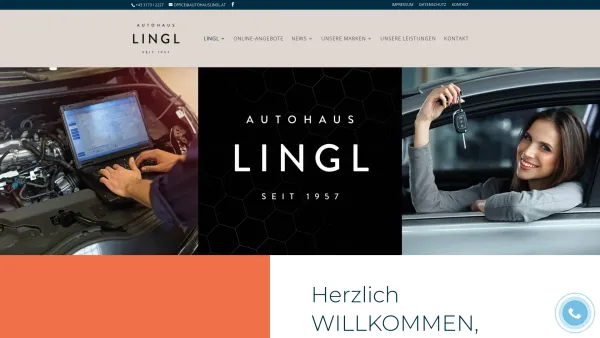 Website Screenshot: Autohaus Lingl - Frisches Denken – für bessere Autos - LINGL - Date: 2023-06-22 15:00:10