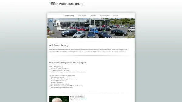 Website Screenshot: Kfz-Betrieb kfz effort autohaus autohausplanung schallerböck architekt werkstatteinrichtung bau, - Effort Autohausplanung - Autohausplanung - Date: 2023-06-22 15:00:10
