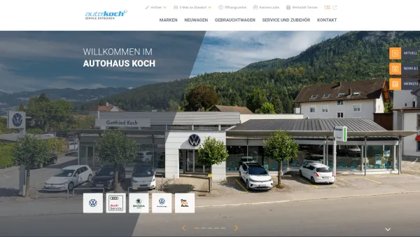 Website Screenshot: Autohaus Gottfried Koch GmbH VW VWLNF AUDI WELTAUTO - Gottfried Koch GmbH & Co - Date: 2023-06-14 10:38:55