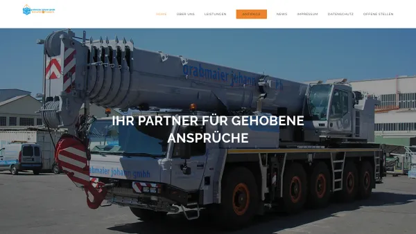Website Screenshot: Grabmaier Unbenanntes Dokument - Grabmaier Johann GmbH - KRANVERLEIH & TRANSPORTE - Date: 2023-06-22 15:00:10
