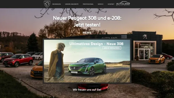 Website Screenshot: Autoland Mistelbach - START | Autoland Mistelbach Peugeot Verkauf & Service - Date: 2023-06-22 15:00:10