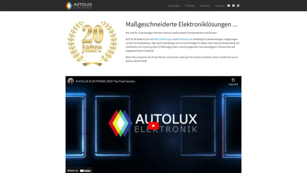 Website Screenshot: [ AUTOLUX - Autolux - LED Elektronik - Date: 2023-06-22 15:00:10
