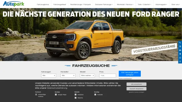 Website Screenshot: Autopark Innsbruck+Vomp News - Ihr Autopark in Österreich - Autopark - Date: 2023-06-22 12:13:11