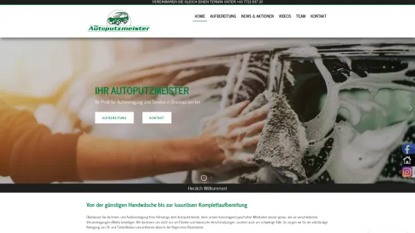 Website Screenshot: Ihr Autoputzmeister Andreas Strobl - Ihr Autoputzmeister Andreas Strobl aus Braunau am Inn - Date: 2023-06-22 12:13:11