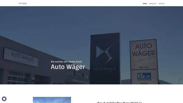 Website Screenshot: Auto Wäger Sie suchen wir finden! Neuwagen Gebrauchtwagen Vermittlung von Gebrauchtwagen Kredite Leasing Versicherung - Startseite - Auto Wäger GmbH - Date: 2023-06-22 12:13:11