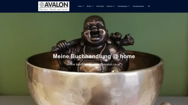 Website Screenshot: Buchhandlung AVALON - Home - - Date: 2023-06-14 16:33:37