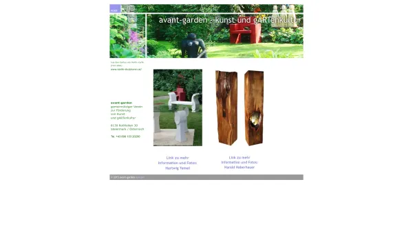 Website Screenshot: avant-garden, atelier my-design InDoor OutDoor, garden Hartwig Temel A-8130 Frohnleiten Rothleiten 30 Villa Schwabennest - avant-garden - Date: 2023-06-22 12:13:11