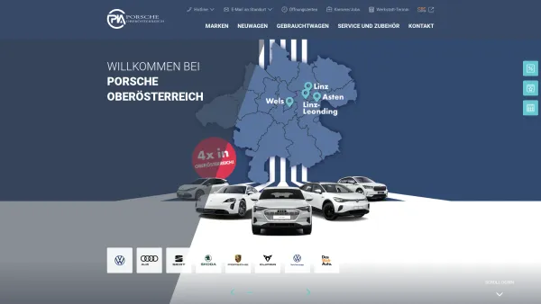 Website Screenshot: Porsche Inter Auto GmbH Co KG Zweigniederlassung Aveg AVEG Linz Standorte - Porsche Oberösterreich: Autohaus & Servicebetrieb - Date: 2023-06-15 16:02:34