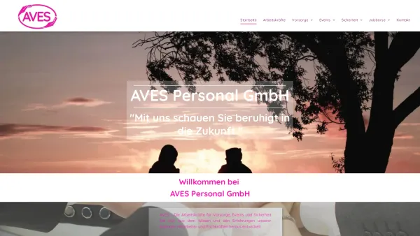 Website Screenshot: AVES TechnoTrade GmbH - Willkommen - AVES Personal - Date: 2023-06-22 12:13:11
