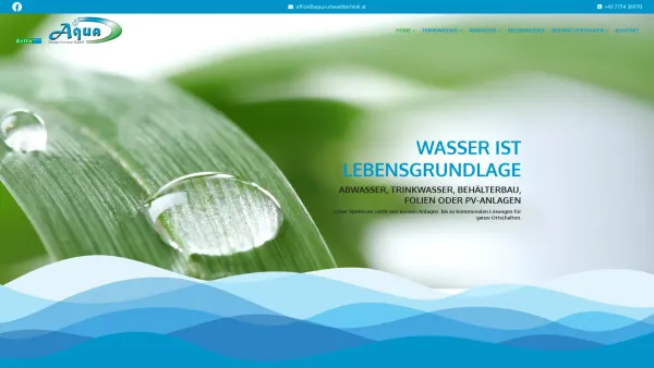 Website Screenshot: AVITO Umwelttechnik
Aqua Umwelttechnik GmbH - AQUA Umwelttechnik GmbH aus Oberösterreich - Date: 2023-06-22 12:13:12