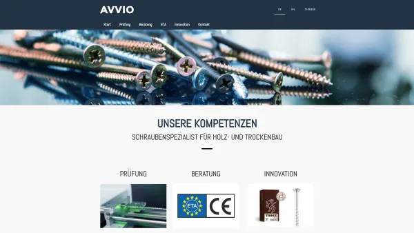 Website Screenshot: AVVIO ING HUBMANN KEG - unsere Kompetenzen - AVVIO GmbH & Co KG - Date: 2023-06-14 10:38:55