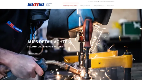 Website Screenshot: awa installationen GmbH & CoKG INSTALLATIONEN SEIT GENERATIONEN - AWA Gebäudetechnik - awa im Bregenzerwald - Date: 2023-06-15 16:02:34