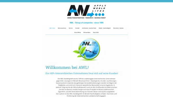 Website Screenshot: AWL Handelsges.m.b.H. - AWL intern - AWL - Büromaschinen - Date: 2023-06-22 15:05:15