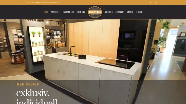 Website Screenshot: B-B Design GmbH - Design Küchen & mehr | exklusiv & individuell | B&B Design - Date: 2023-06-26 10:26:08