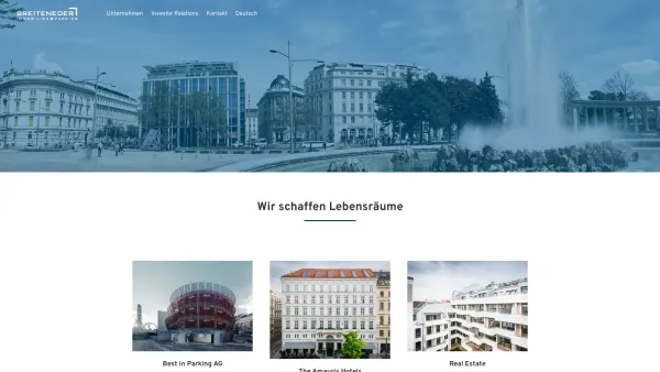 Website Screenshot: BIP Garagengesellschaft Breiteneder GmbH & Co KG - Breiteneder Immobilien Parking - Date: 2023-06-14 10:38:55