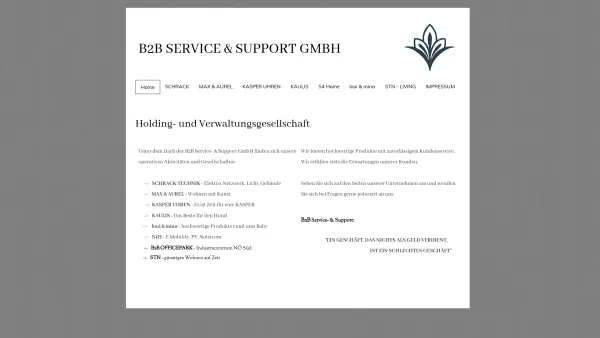 Website Screenshot: B2B Service & Support GmbH Österreich Technologiezentrum Babenried - Home - Date: 2023-06-22 15:07:48