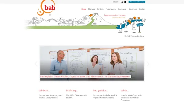 Website Screenshot: BAB Unternehmensberatung GmbH - bab - Date: 2023-06-14 10:38:55