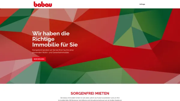 Website Screenshot: babau Immobilien Unbenanntes Dokument - babau Immobilien GmbH - Date: 2023-06-22 15:07:48