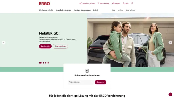 Website Screenshot: UNION und BA-CA Versicherung enger Kooperation - Versicherungen von ERGO Österreich - ERGO Versicherung - Date: 2023-06-22 15:07:48