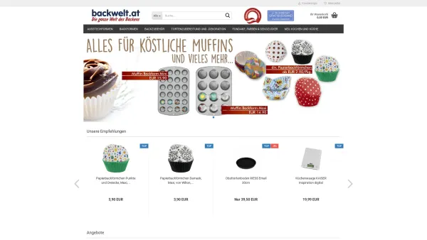 Website Screenshot: backwelt.at - backwelt.at - Die ganze Welt des Backens - Hinweis - Date: 2023-06-22 12:13:12