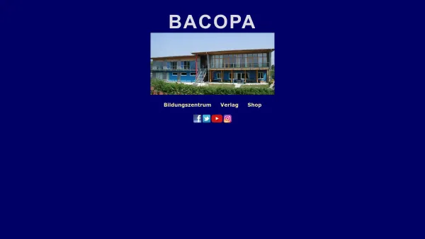 Website Screenshot: Bacopa Onlineshop für traditionelle chinesische Medizin - Bacopa Bildungszentrum, Verlag, Shop und Versand - Date: 2023-06-14 10:38:55