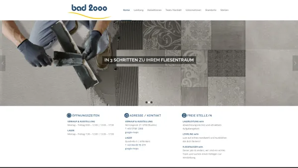 Website Screenshot: starseite bad2000 Austria - Home - Bad 2000 - Date: 2023-06-22 12:13:12