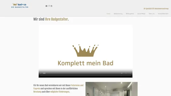 Website Screenshot: bad + co Haag und Lanz OG - bad+co - Die Badgestalter Vomp - Date: 2023-06-22 12:13:12
