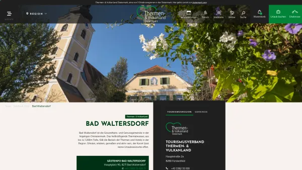 Website Screenshot: 2-Thermenregion Bad Waltersdorf - Bad Waltersdorf | steiermark.com - Date: 2023-06-14 10:47:08