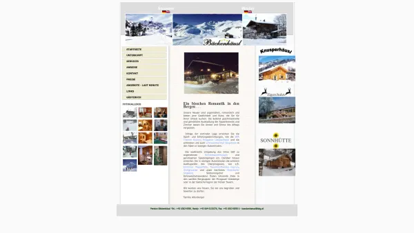 Website Screenshot: Pension Bäckenhäusl  ***  Startseite - ***Pension Baeckenhaeusl im Salzburger Land*** - Date: 2023-06-22 12:13:12
