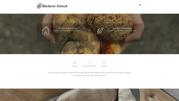 Website Screenshot: Bäckerei Scheck Herbert - Home - Date: 2023-06-14 10:37:35