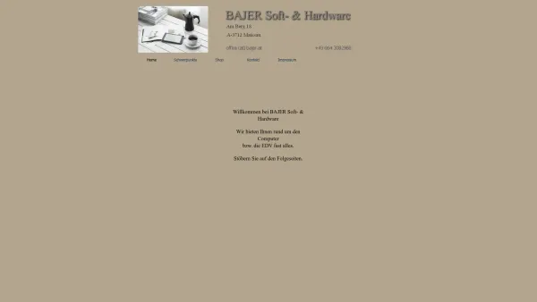 Website Screenshot: Günther BAJER Soft - Bajer - Date: 2023-06-22 15:00:10
