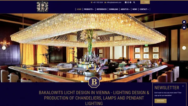 Website Screenshot: Bakalowits - Licht Design GmbH. - Lighting design in Vienna - Bakalowits Licht Design GmbH - Date: 2023-06-22 15:00:10