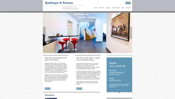 Website Screenshot: Baldinger & Partner Unternehmens- und Steuerberatungsgesellschaft mbH - BALDINGER & PARTNER - Date: 2023-06-22 15:00:10