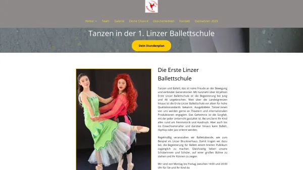 Website Screenshot: Erste Linzer Ballettschule Prof Johanna - Ballett bis Hip Hop? Kurse findest Du in der 1. Linzer Ballettschule! - Date: 2023-06-22 15:00:10