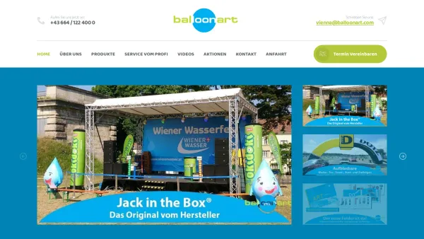 Website Screenshot: Aufblasbare Werbeträger Inflatables Balloonart Vienna  die wunderbare Welt der aufblasbaren Werbung Produktion aufblasbarer Werbet - Aufblasbare Werbemittel vom Hersteller | Werbeluftballons - Date: 2023-06-22 15:00:10