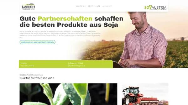 Website Screenshot: J.u.H. Bamberger bamberger.co.at Startseite - Home - J. und H. Bamberger GmbH - Date: 2023-06-22 12:13:12