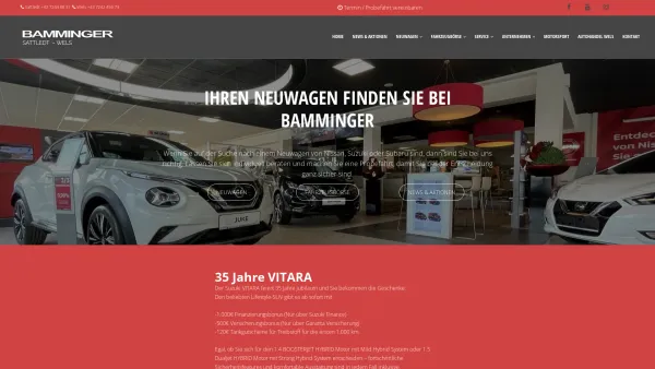 Website Screenshot: bei Bamminger - Ihr Autohaus in Sattledt & Wels | Bamminger - Date: 2023-06-22 12:13:12