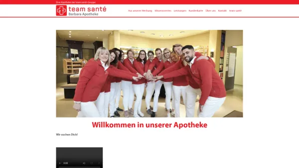 Website Screenshot: Mag.pharm. Thomas Barbara Apotheke Wolfsberg - Herzlich willkommen in unsere team santé Apotheke - Date: 2023-06-15 16:02:34