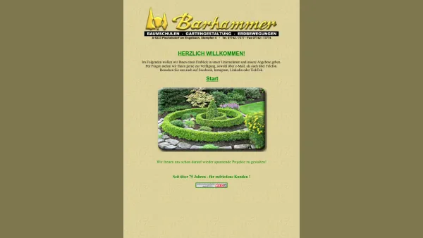 Website Screenshot: BAUMSCHULE BARHAMMER - BAUMSCHULE BARHAMMER - Date: 2023-06-14 10:38:58