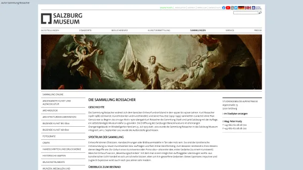 Website Screenshot: Salzburger Barockmuseum - Sammlung Rossacher - Date: 2023-06-22 12:13:12